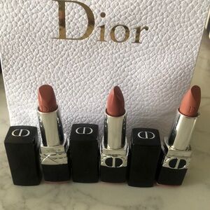 Dior Rouge Lipstick Set - Elegant Nude Shades